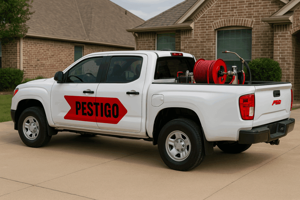 work vehicle pestio dallas pest control